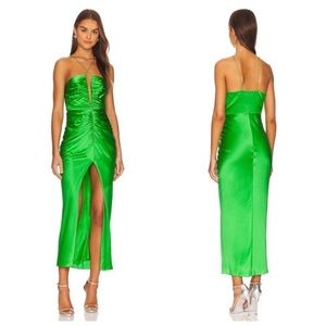 The Sei Keyhole Gathered Dress in Palm Size 0